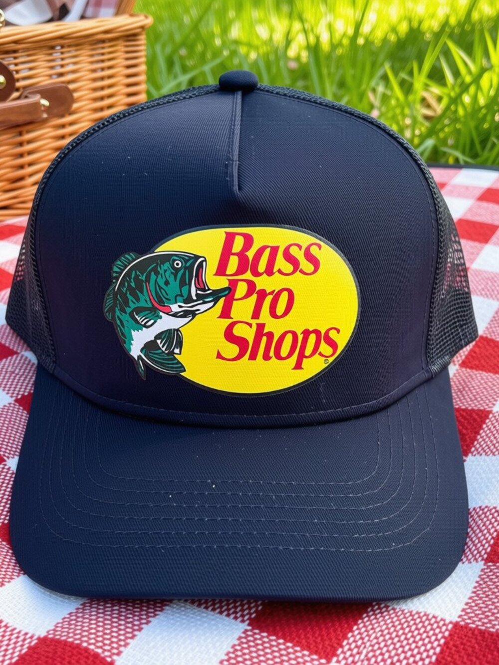 Brand New Bass Pro Shops Hats Black Adult size Adjustable